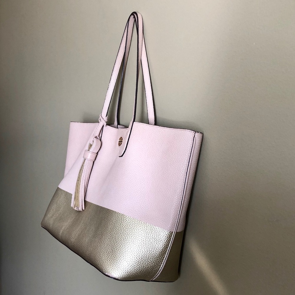 Tory Burch Color-Block Perry Tote - Picture 6 of 14